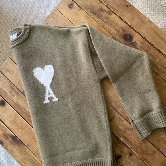 Ami Paris chunky knit sweater jumper women’s - Picture 4 of 9